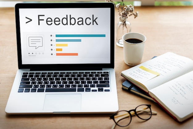 Free Photo feedback comment survey support response bar word