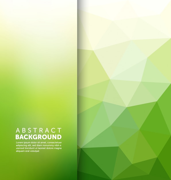 Free Vector abstract green polygonal background