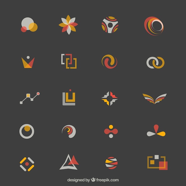 Free Vector abstract logos