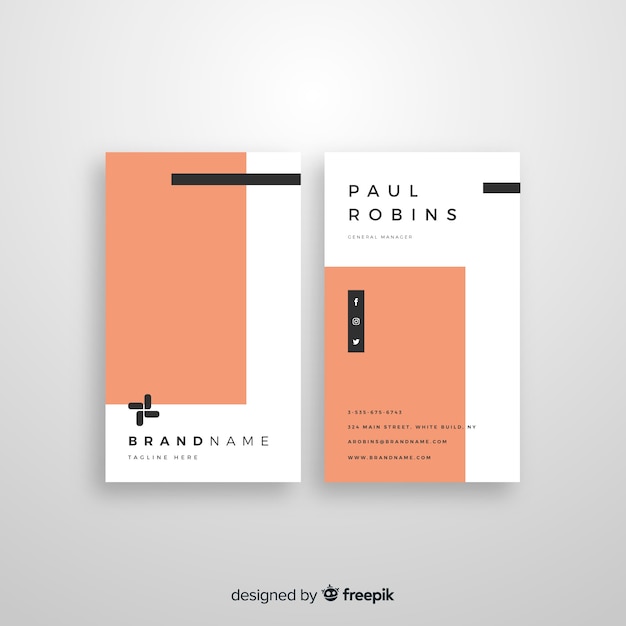 Free Vector business card template