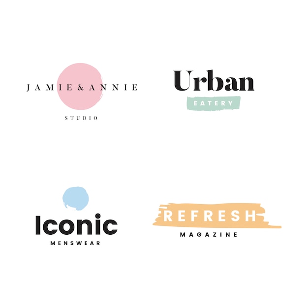 Free Vector collection of logos and branding vector