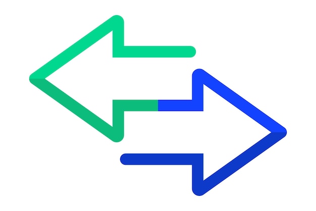 Free Vector crossed arrows