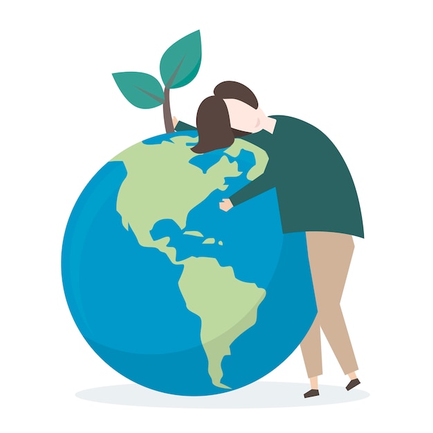 Free Vector environmental conservation and protection of our world