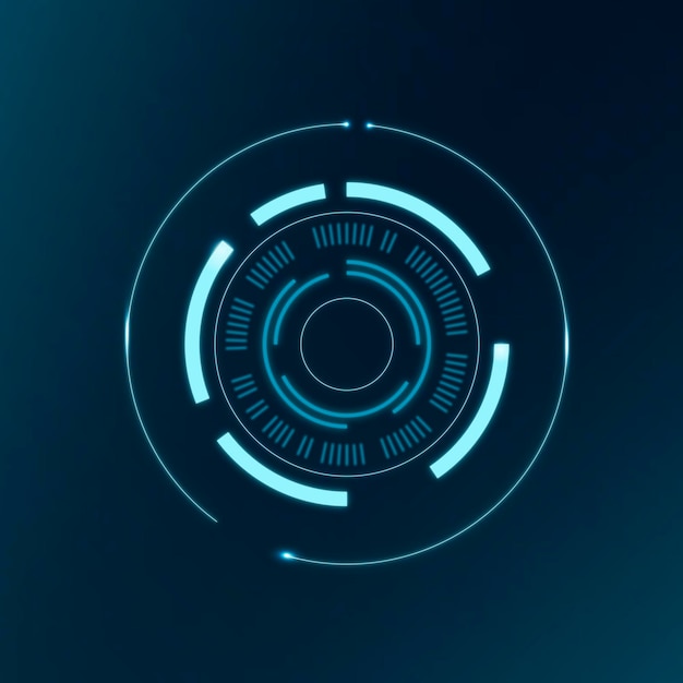 무료 Vector 기술 원 ai, 추상적 인 벡터 컴퓨터 비전 디자인
