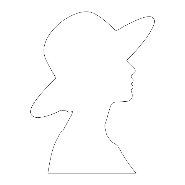 Vector fashion line art