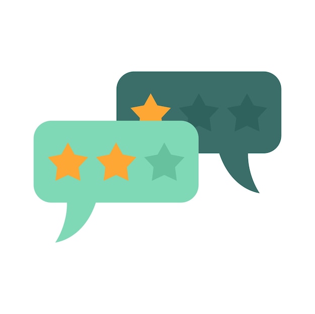 Vector feedback chat icon flat illustration of feedback chat vector icon isolated on white background