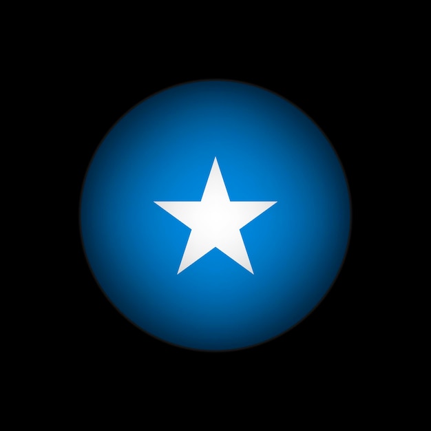 Vektör ülke somali somali bayrağı vektör illüstrasyonu