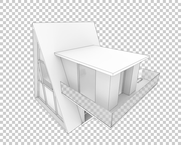 PSD cabin cô lập trên nền trong suốt minh họa kết xuất 3d