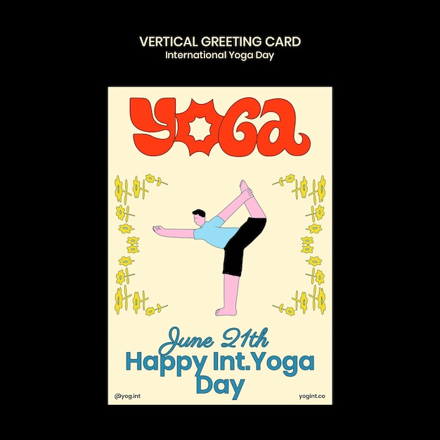 PSD mẫu thiết kế ngày yoga quốc tế
