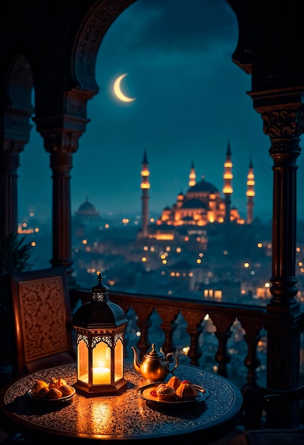 Ücretsiz Fotoğraf ramazan gece sahnesi
