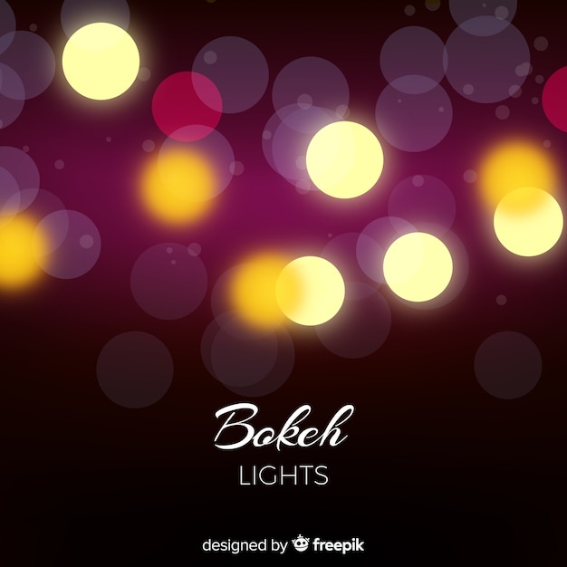 Ücretsiz Vektör bokeh ışıkları arka planı