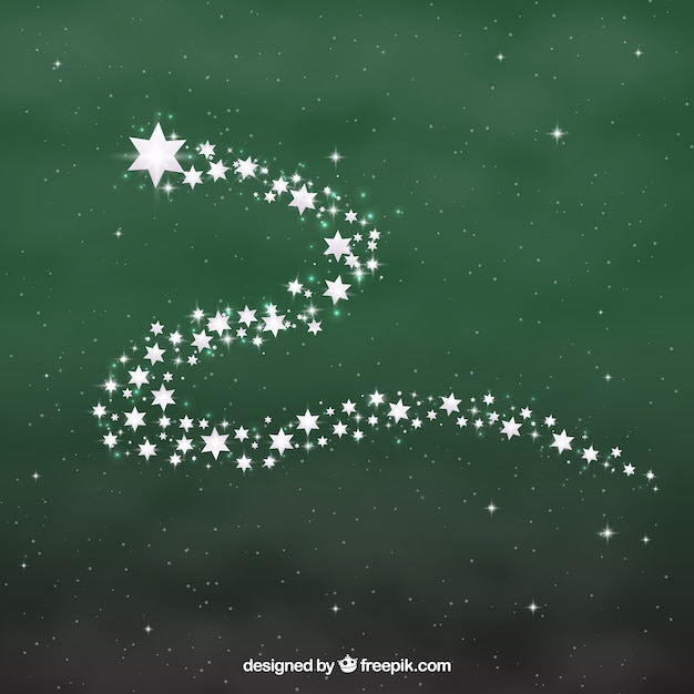 Ücretsiz Vektör yıldızlı noel ağacı