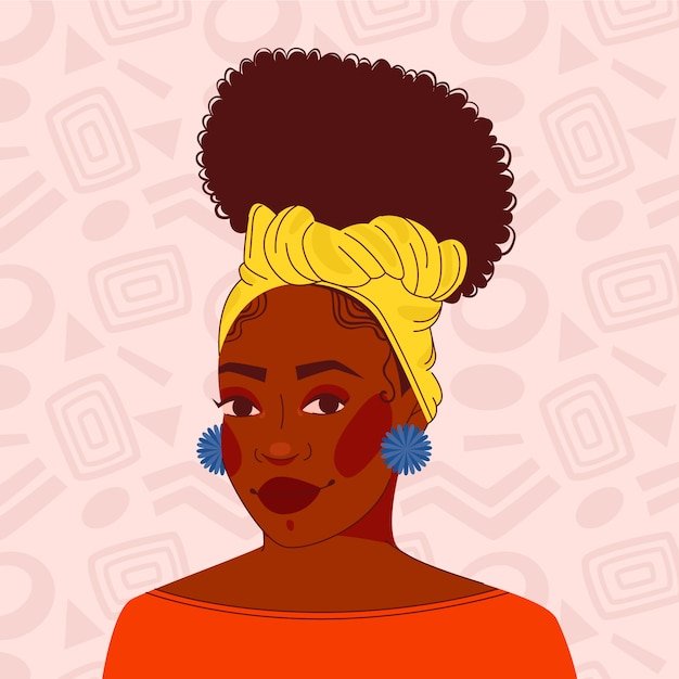 Vector gratuito ilustración de afrocolombianidad plana