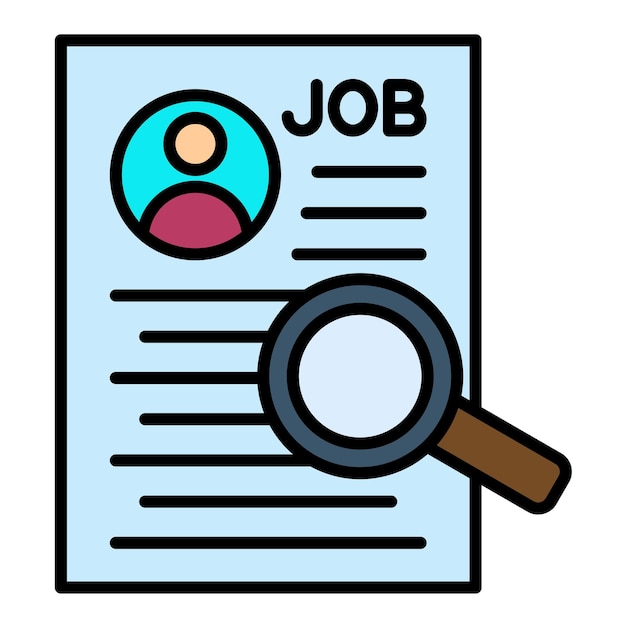 Vector ilustración plana de análisis de trabajo