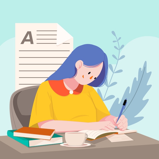 Kostenlose Vektor handgezeichnete aufsatzillustration
