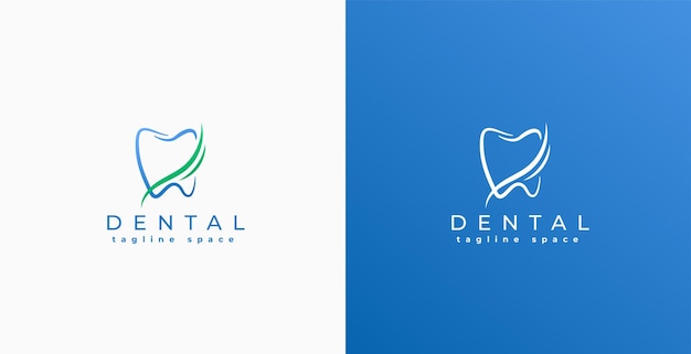 Kostenlose Vektor orthopädie zahnmedizinische orale zähne logo vorlage