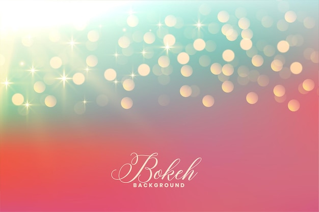 Vettore gratuito belle luci bokeh con scintillii