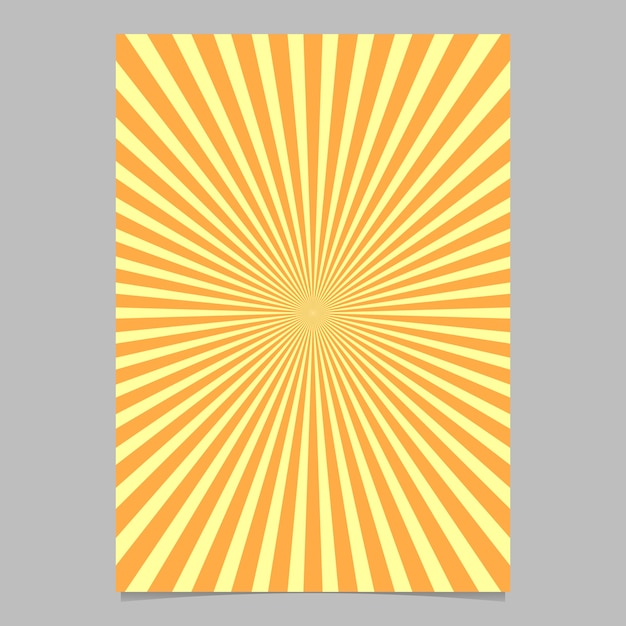 Vettore gratuito modello di progettazione brochure astratto sunburst